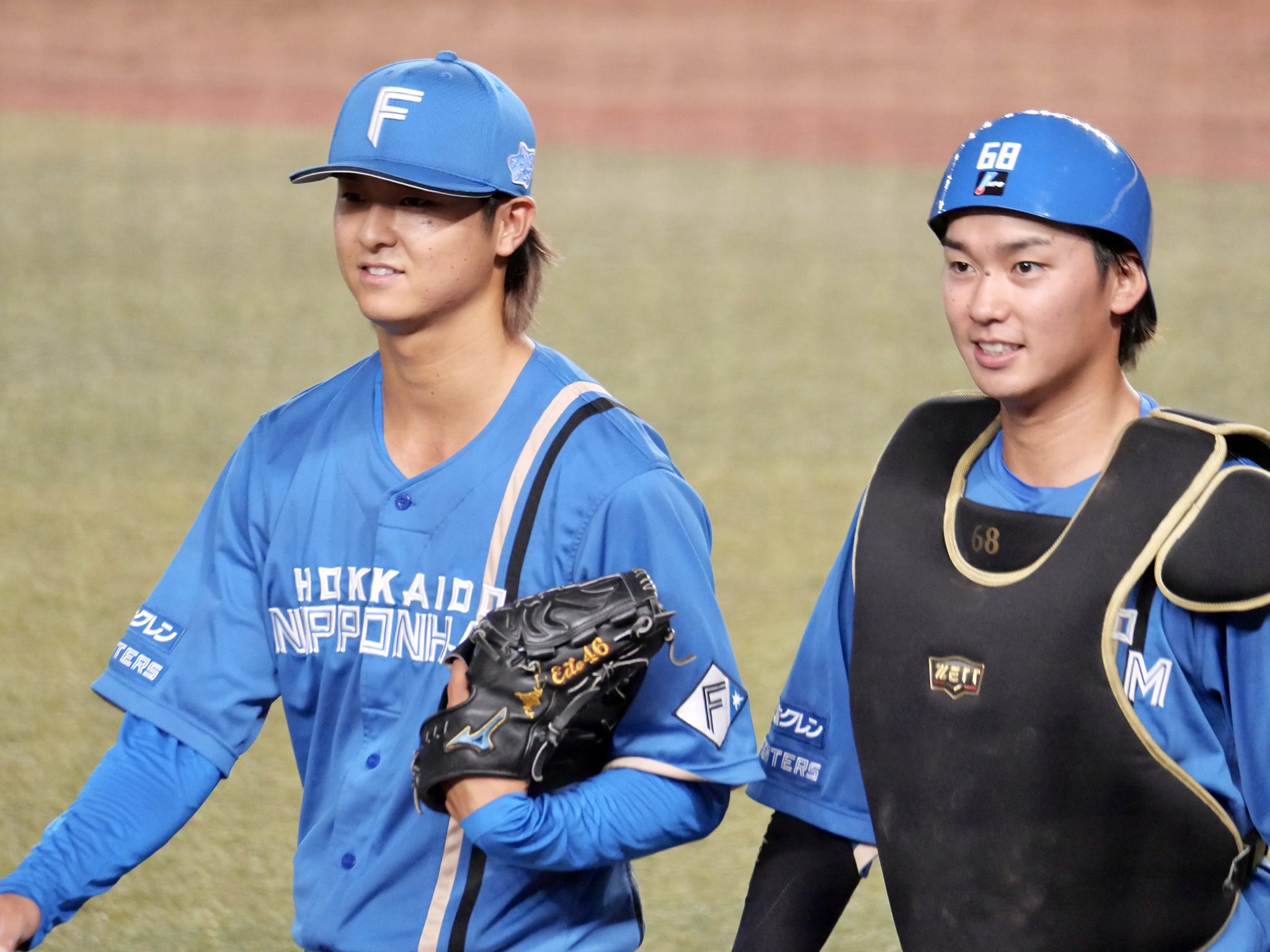 Nacccco 22 07 07 Zozo えいとくん 初勝利おめでとう イケメンバッテリ大勝利です 石川亮 選手 田中瑛斗 選手 北海道日本ハムファイターズ Lovefighters いしりょ えいとまん 祝初勝利 T Co 8djosxpalq Twitter