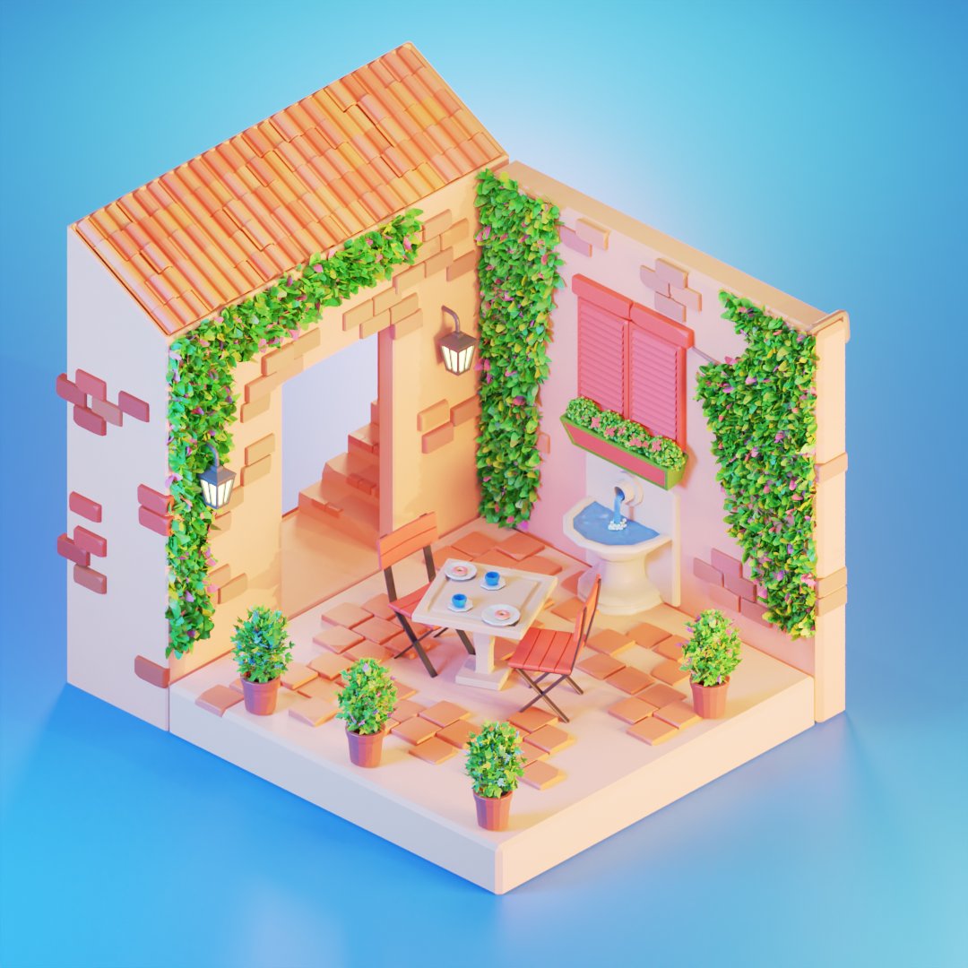 Cafeeeeee  #lowpoly #3dart #gamedev