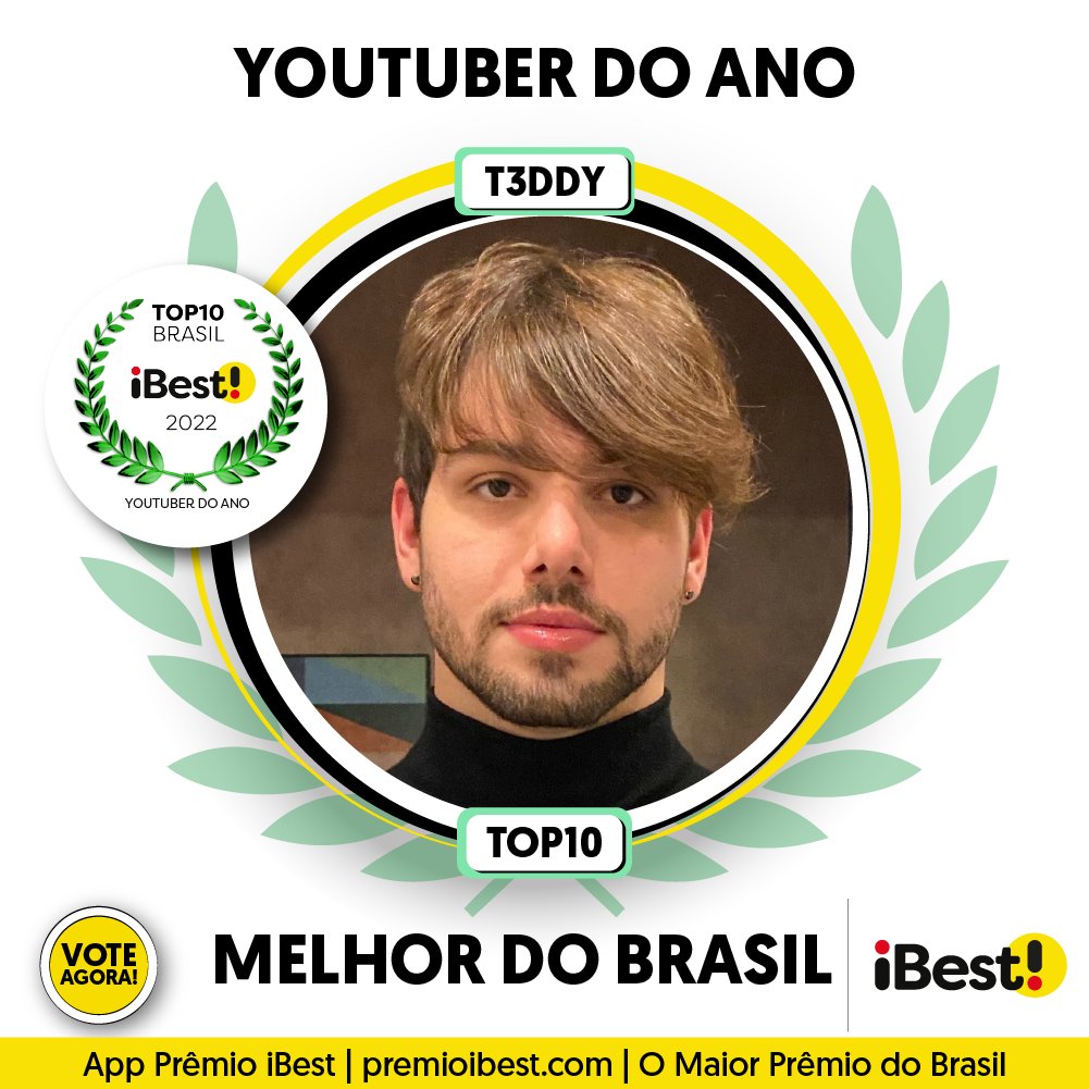 Prêmio iBest on X: ✨🏆✨ Parabéns aos 10 maiores do Brasil em 2022 como  r do Ano. 👇😃 Marque para quem vai a sua torcida! #lukasmarques  #danimolo #vocesabia #rezende #rezendeevil #renatogarcia #t3ddy