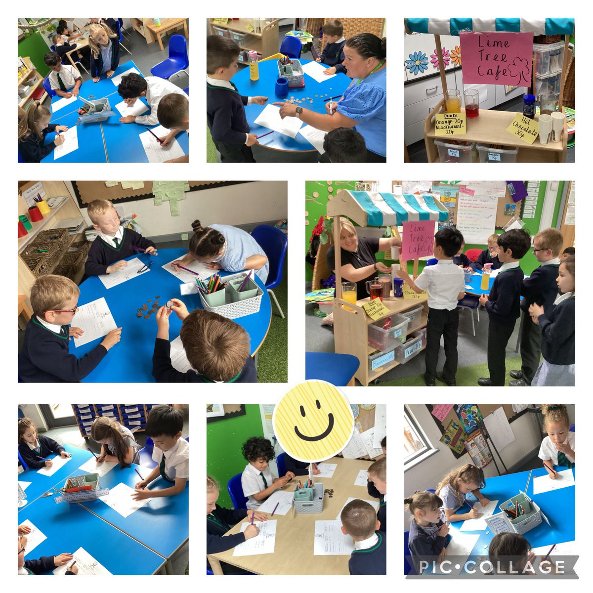 MrsKennyLT's tweet photo. Welcome to @MrsKennyLT’s cafe! 💰 We worked out how much things cost and chose which coins we could use to pay💰@Year1LLTPA https://t.co/lee984SmpW