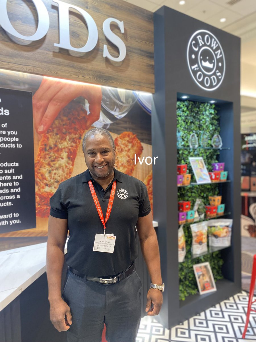 SimplyatCrown's tweet photo. Have you met the team yet LACA The Main Event? 
Head over to P23 🥂

#LACAME #schoolmeals #schoolfood @LACA_UK https://t.co/DD3tRc53tM