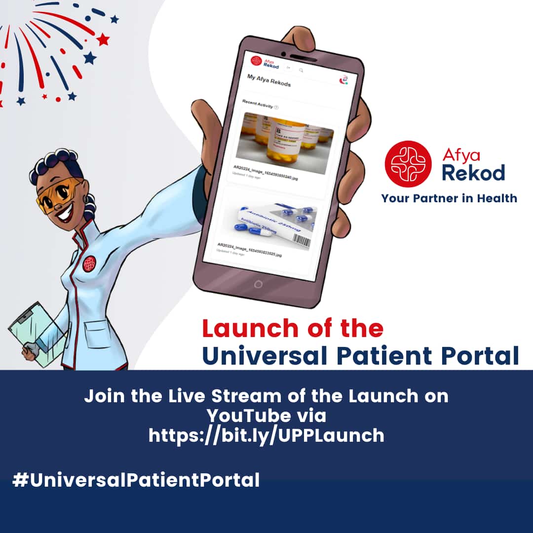adaanimation's tweet photo. Join the launch of the #UniversalPatientPortal
AfyaRekod  that is currently happening at live 
@AfyaRekod YouTube page https://t.co/nZWcOhecYS

Sign up for the Universal Patient Portal Beta Test today on https://t.co/w2sjZ4rlsw https://t.co/8FaU0w3XIq