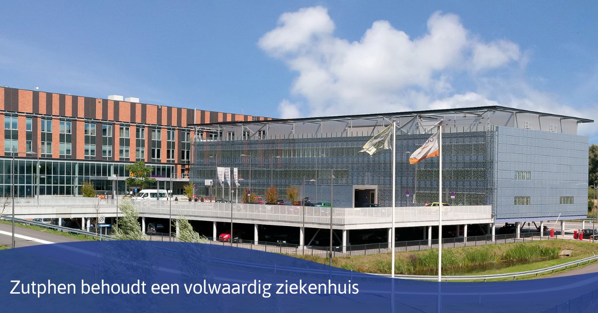 De raad van bestuur van Gelre Ziekenhuizen heeft besloten dat Zutphen een volwaardig ziekenhuis houdt, met de afdelingen voor acute zorg en de poliklinieken. Wij zijn erg blij met dit besluit!

🏥 zutphen.nl/nieuws/Gemeent…