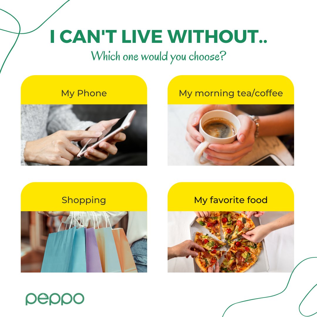 If you could choose just one out of these? What would your choice be?🤔

We know it's hard to pick just one but our choice is pretty clear. 😜
If you too choose food over everything, visit bit.ly/pepporestauran… to order your favorite food directly from your favorite restaurants