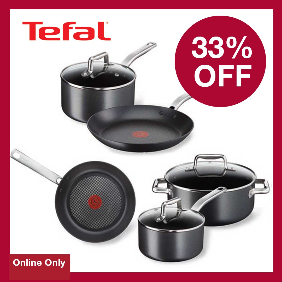 groep hel Lil Home Store + More on Twitter: "The Tefal Pro Grade 5 Piece Cookware Set Was  €199.99, Now Only €133.99 This Set is designed for everyday cooking. Shop  this fantastic all hobs and