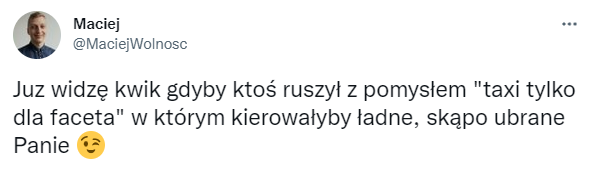 mjaloszynska's tweet image. Bolt: tworzy przejazdy 'Kobiety dla Kobiet', żeby kobiety nie musiały bać się, że kierowca będzie próbował je molestować albo zgwałcić
Prawica: