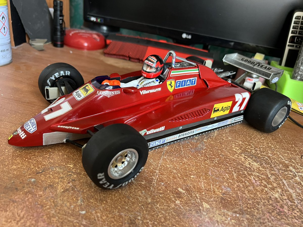 F1_SCALE_MODEL's tweet photo. Ferrari 126C2 scale 1/12 100% finish #3d #3dmodel #3Dprinting #3dprint #model #models #modeling #wip #gilles #ferrari #Formula1 #FormulaOne #villeneuve #gp #f1sm #make #Scuderiaferrari #oldcar #car #rosso27 #decal #decals https://t.co/VccVL4EJfy
