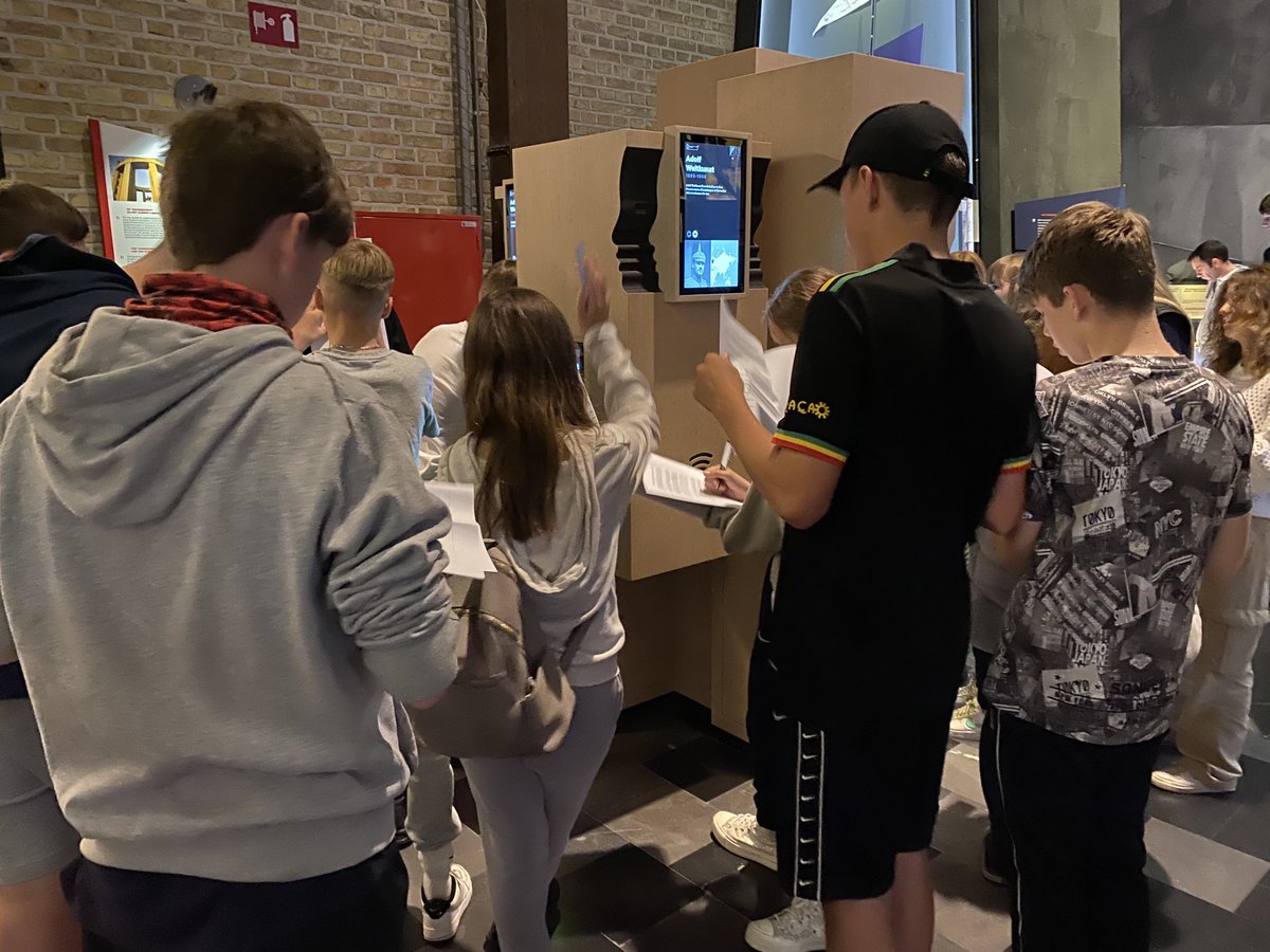 Students gather to discover their World War One characters in the excellent ‘In Flanders Fields’ museum in Ypres