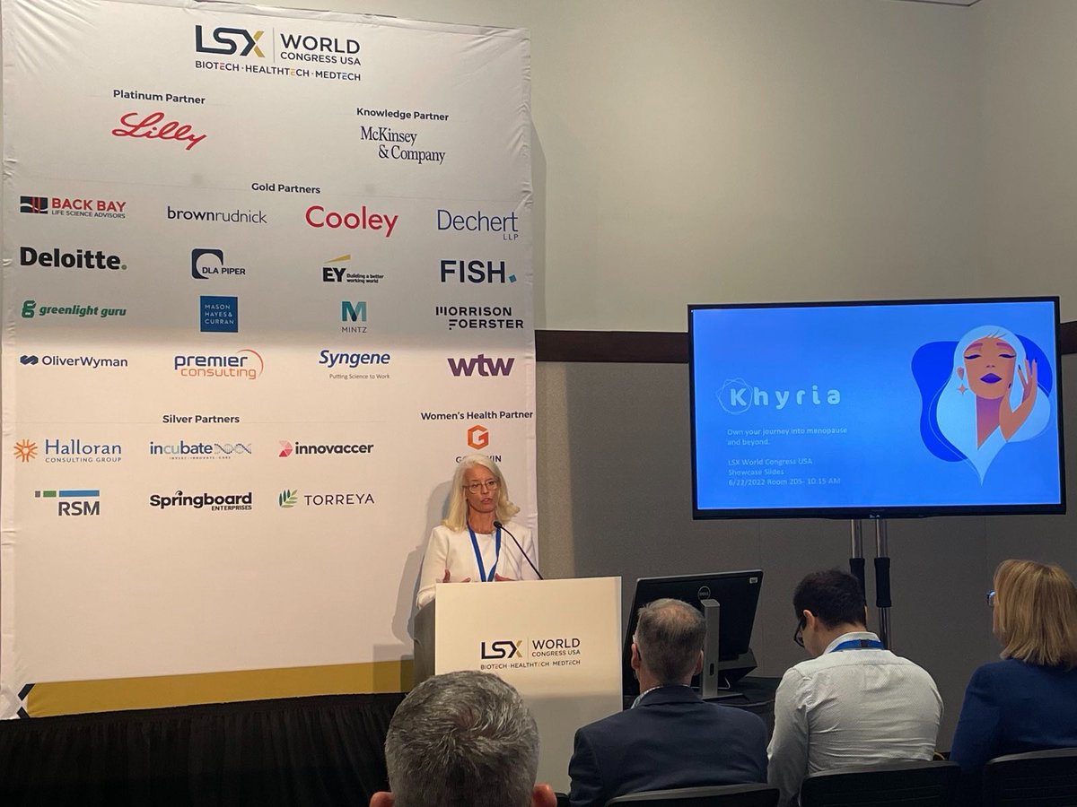 Khyria_Health's tweet photo. @bitnermd while spreading the word about Khyria's vision at @LSXLeaders. We want to give every woman access to proven solutions that positively impact her physical and mental wellbeing in #menopause and beyond. Join our Khyria Beta release to kick start your wellness journey! https://t.co/LCp9juKmek