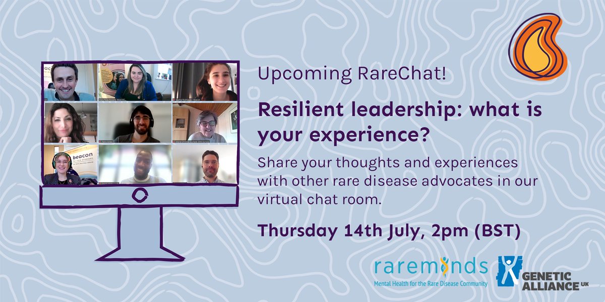 RareBeacon's tweet photo. In that post-showcase state of mind?
Register to attend #RareChat next week w/ us, @RareMindsCIC & @GeneticAll_UK!
This #RareChat will help to inform a series of workshops on emotionally intelligent & resilient #Leadership in Autumn 2022!
Learn more
https://t.co/xGPB0lWJjw https://t.co/jIMHHPtUTh