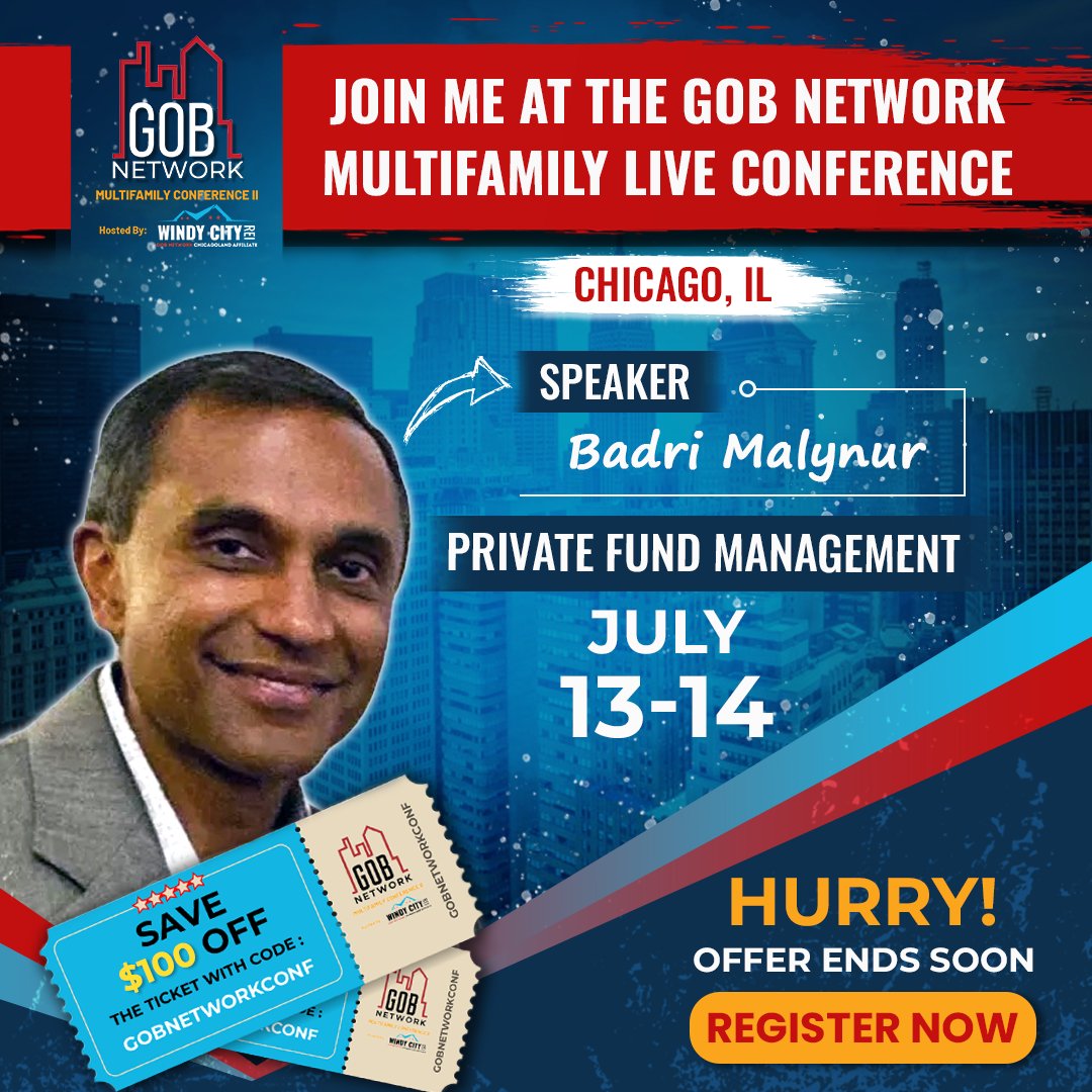 gob_network's tweet photo. Badri Malynur is an active angel investor, a co-founder of two previous start-ups, and has held key leadership positions at a Fortune 500 company for over 15 years. He also has an MBA in Marketing & Finance and a Masters in Computer Science.
#gobnetwork #GOBNetworkConference https://t.co/C4cOUlJe8C