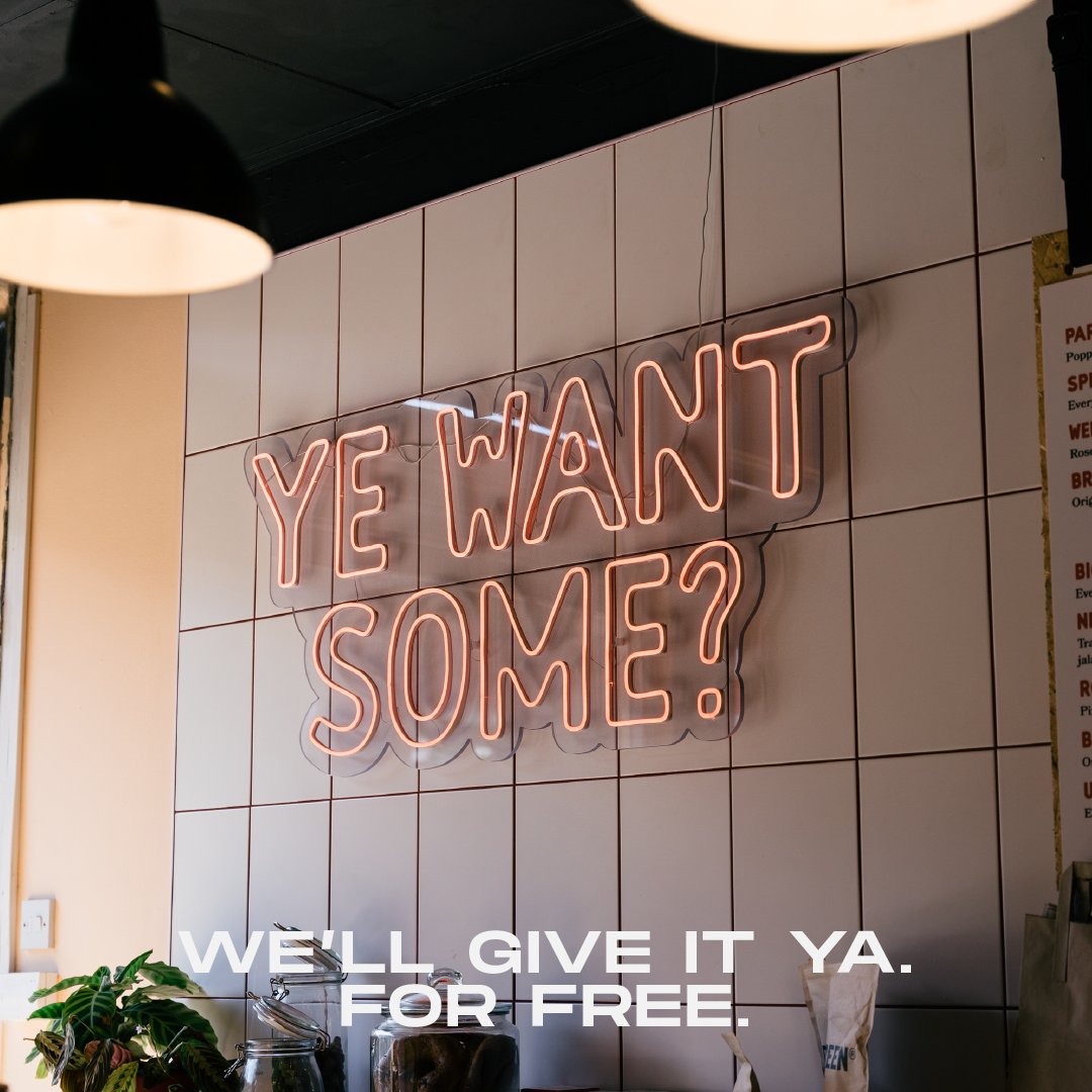 Well do ye? Sign up today and get yourself on the list for 3-months of free WiFi when we launch later this year! 🦄 🥳

(Thanks BrawsomeBagels for the awesome neon sentiment)

#Brillband #Glasgow