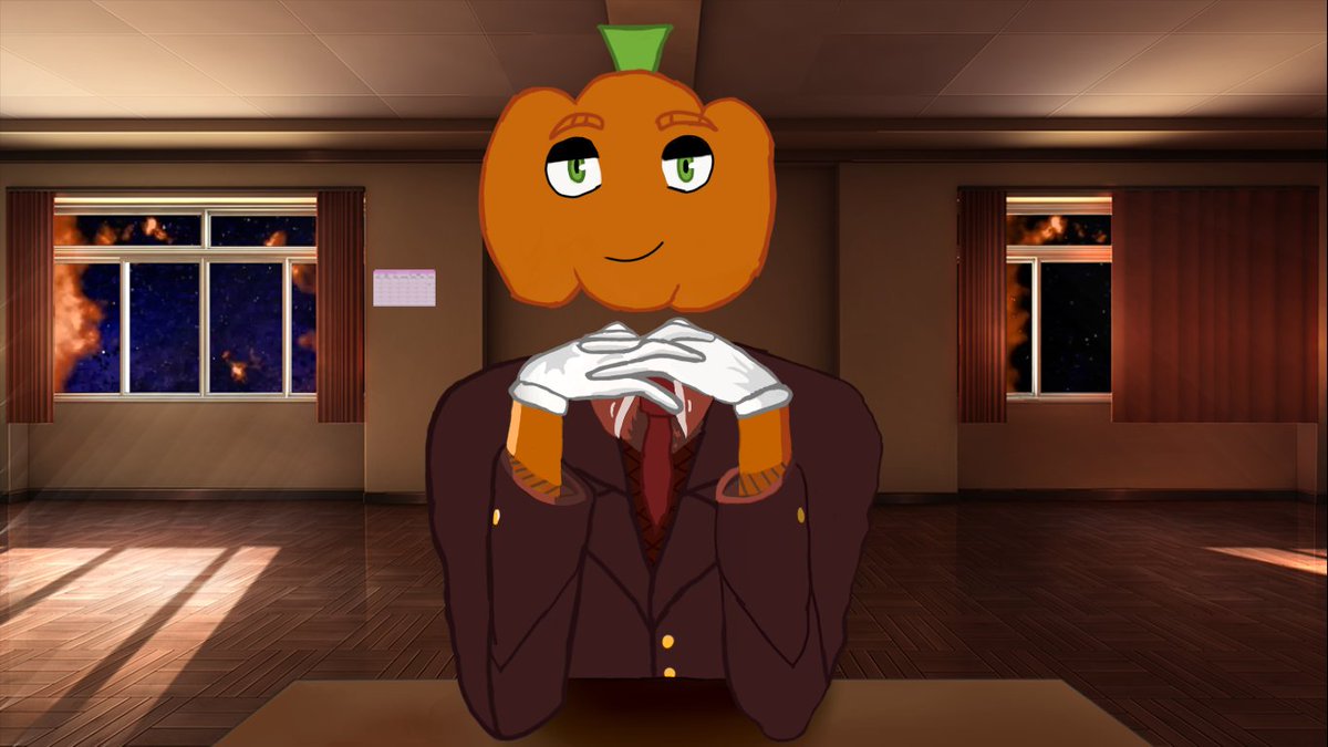 Juliakon7's tweet photo. I decided to draw Peter in the form of Monica from ddlc 😩 https://t.co/VHPWextIL7