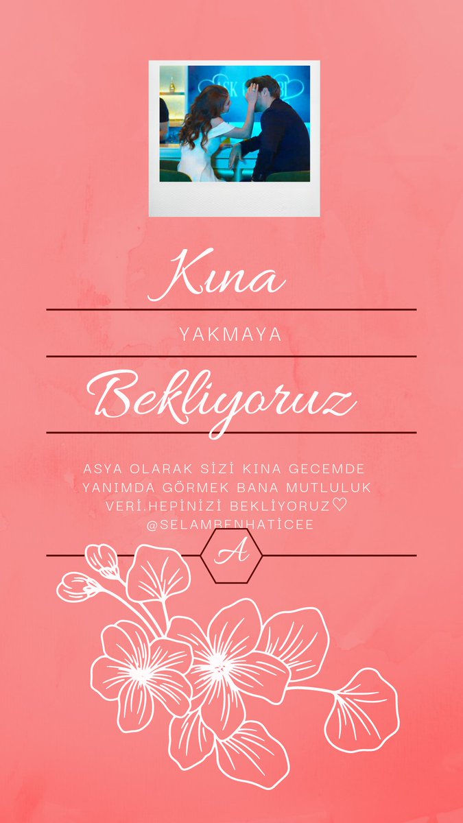 selambenhaticee's tweet photo. Evett şimdi sıra kınada ❤
#Seversin #AsTol https://t.co/EW3DX9qGAz