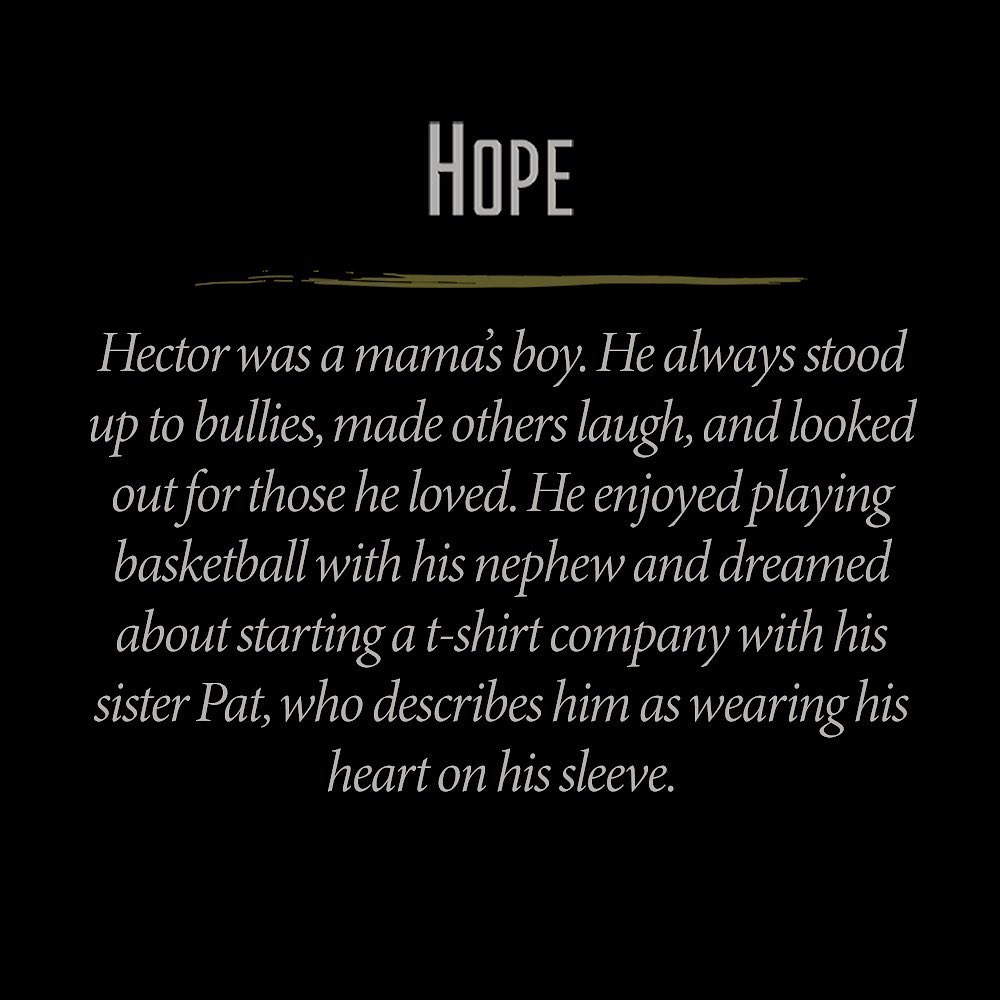 THJInitiative's tweet photo. Hector Arreola dreamed of starting a t-shirt company with his sister Pat. His sister Pat started their t-shirt company to seek justice and bring awareness to all. #THJDigitalMemorial #JusticeForHectorArreola https://t.co/jUMsjJfUdX