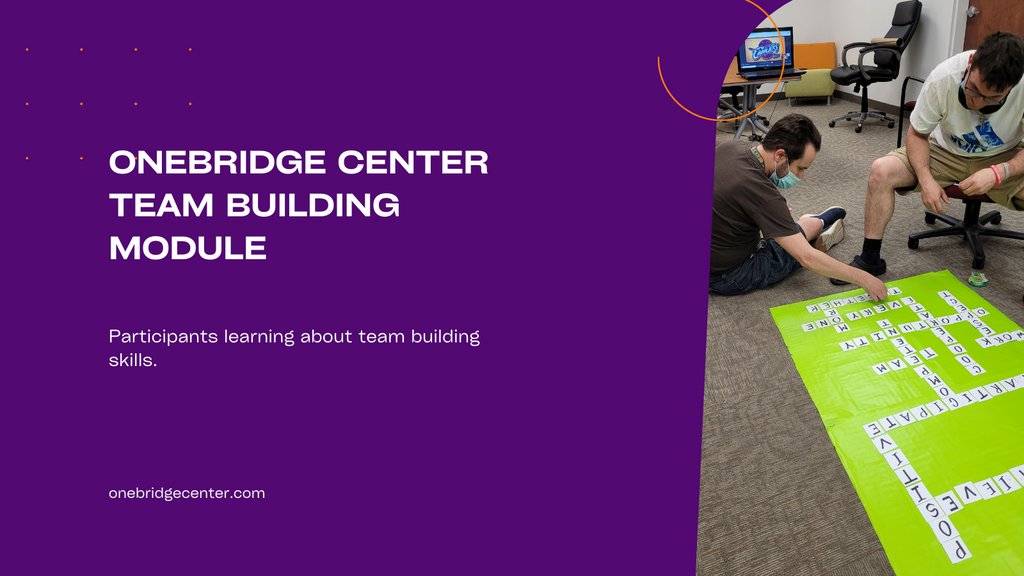 onebridgecenter's tweet photo. Some of our participants recently started working on a team building module. One the of the activities they did was crossword with skills teams need. We love that they are able to do these hands-on activities to reinforce what they are learning. #teambuilding #onebridge https://t.co/Pvup0F99wz