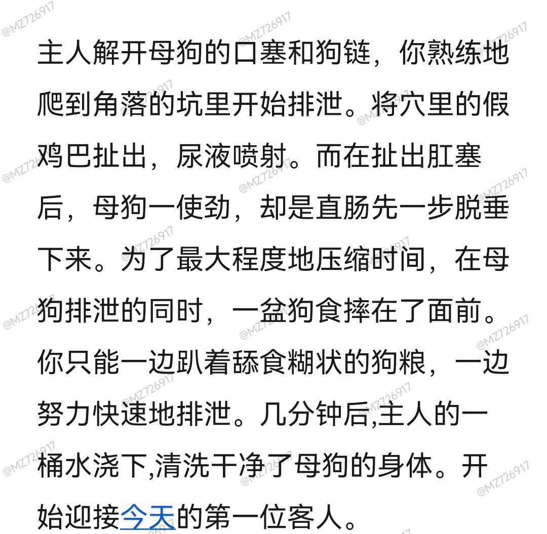 MZ726917's tweet photo. 地下室的性奴（一）
重口预警。被囚禁在地下室的性奴，成了主人赚钱的廉价肉便器，每天都在被无休止的轮奸。（整理于��爱过程，细节描写略微粗糙）
后续剧情。被一群顾客的妻子找到，对母狗进行了羞辱与虐待。
#文爱 #剧情 #重口 #囚禁 #性奴 #肉便器 #轮奸 #虐待 #脱垂 #捆绑 #打骂 #虐腹 #人格摧毁 https://t.co/ctB1HvDqwt