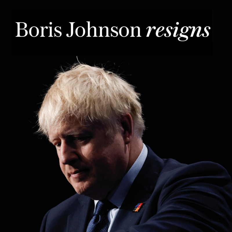 Telegraph's tweet photo. 🚨 BREAKING: Boris Johnson to resign leaving power vacuum at top of Tory party

https://t.co/z1nnhhrNmG