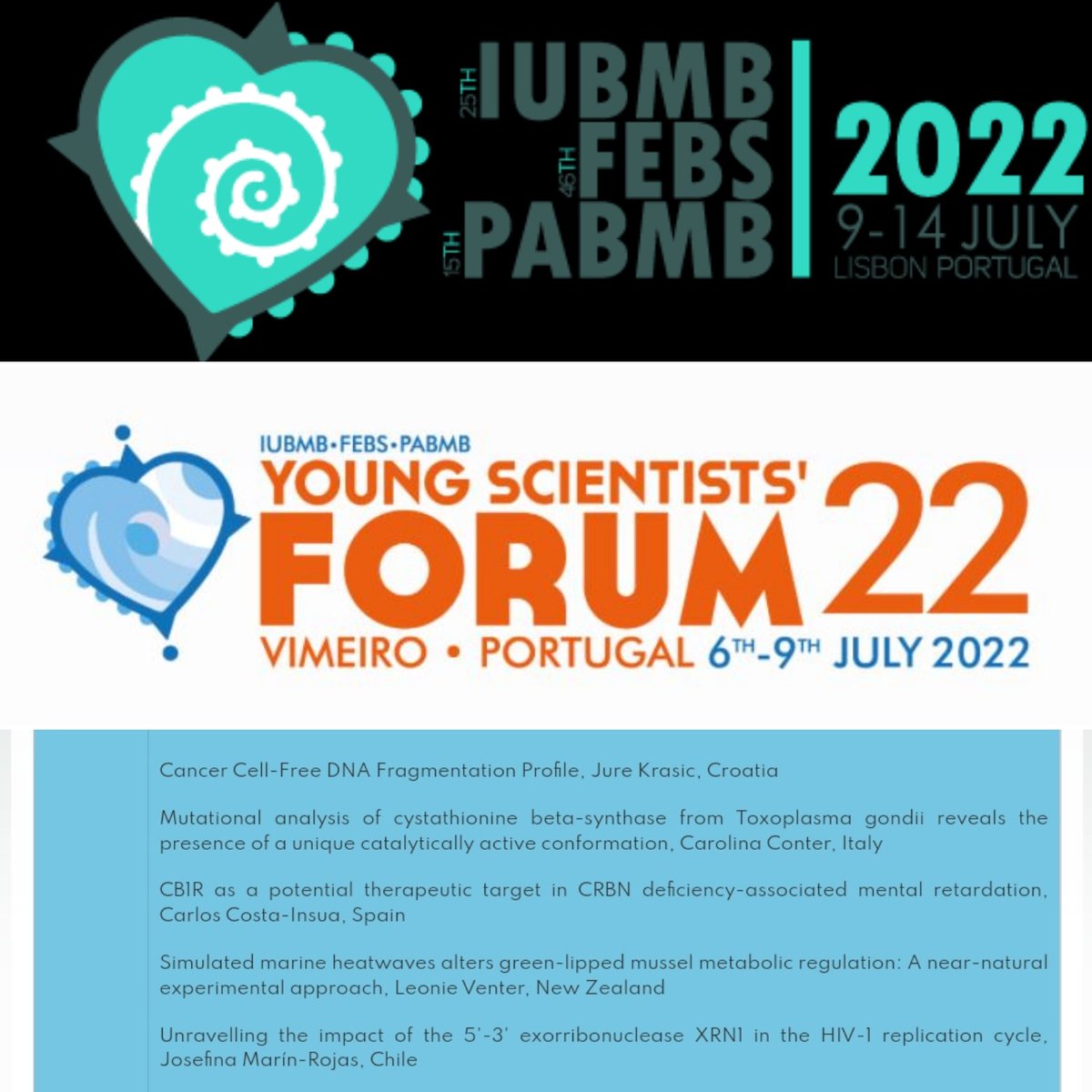 LabMolCelVirol's tweet photo. Felicitamos a nuestra Dra(c) Josefina Marín @LJomarin única representante 🇨🇱 entre 118 Fellows #IUBMB #FEBS #PABMB Young Scientists Forum (YSF) in Vimeiro 🇵🇹 que presenta su trabajo sobre #XRN1 #HIV
@iubmb @FEBSnews @pabmb_official @SPB84650893 @SocBioquimica @ilonaconcha https://t.co/c8EM2ur54X