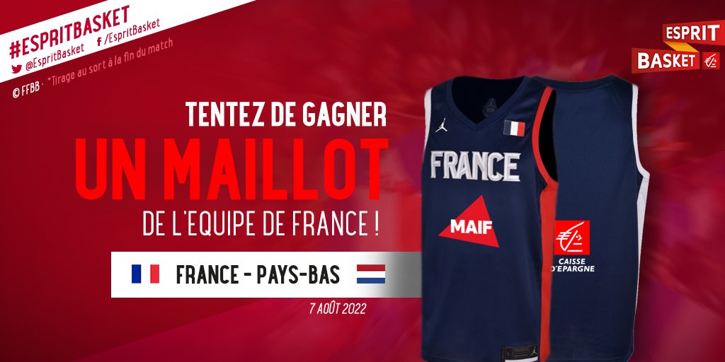 EspritBasket's tweet photo. #JeuConcours 

C'est le retour des Bleus ! 🇫🇷

Pour l'occasion, tenter de gagner un maillot @FRABasketball : follow + RT ce tweet 🤞

Bonne chance ! #EspritBasket https://t.co/n2DLmwG5an