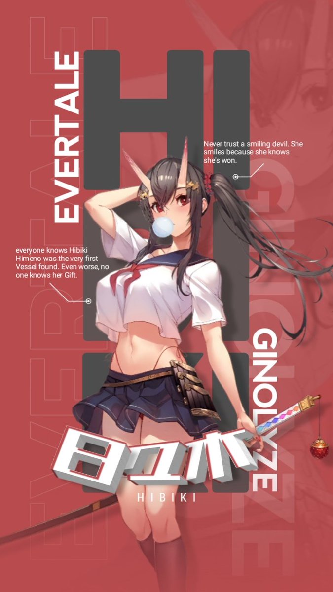 ginolyze's tweet photo. Hibiki - Demon Of Class 2-B 😈
@evertale_en https://t.co/wnuy4dslKL