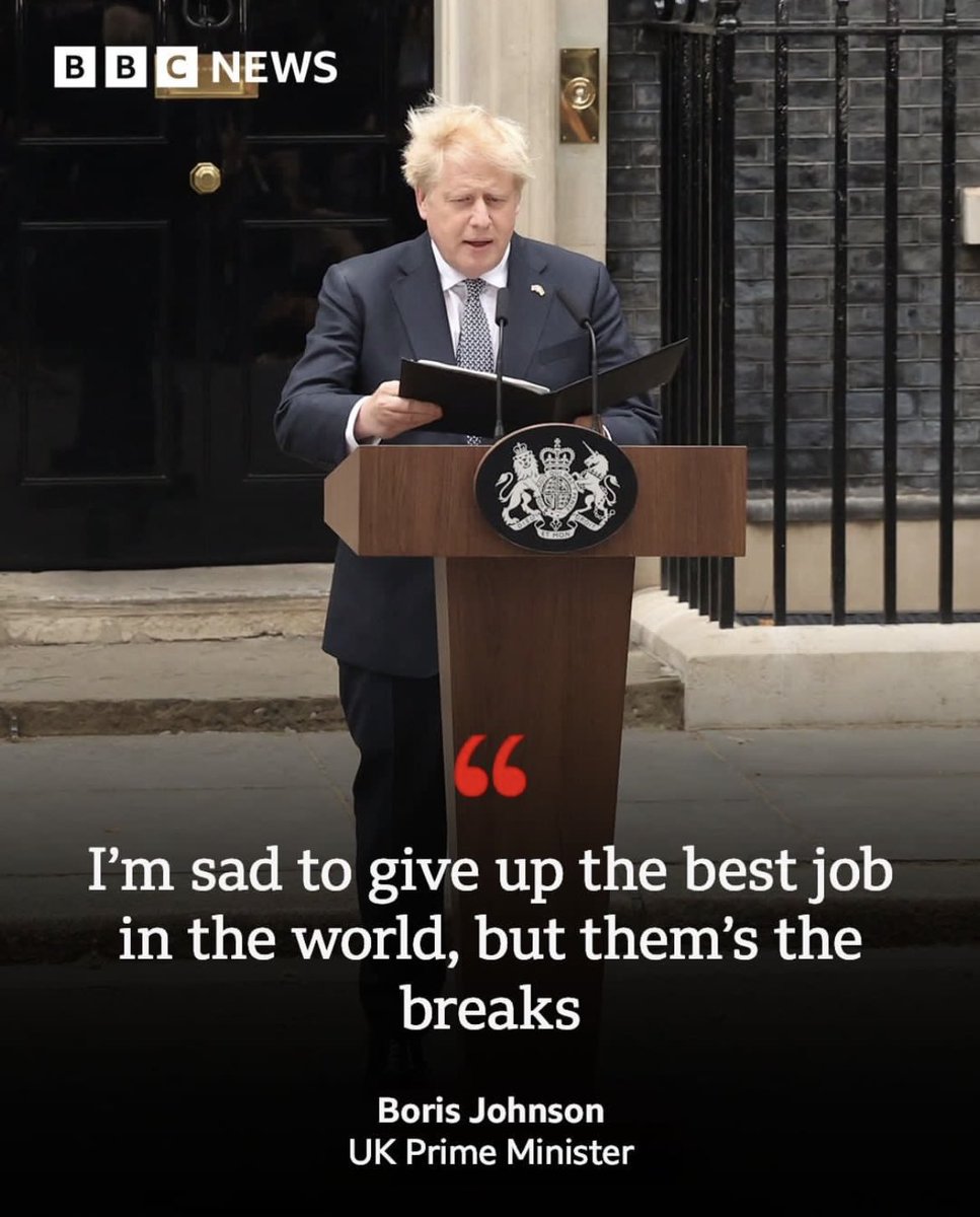 I’m losing my fucking mind right now, like I’m sorry but this is genuinely the funniest thing anyone could possibly say in a resignation speech