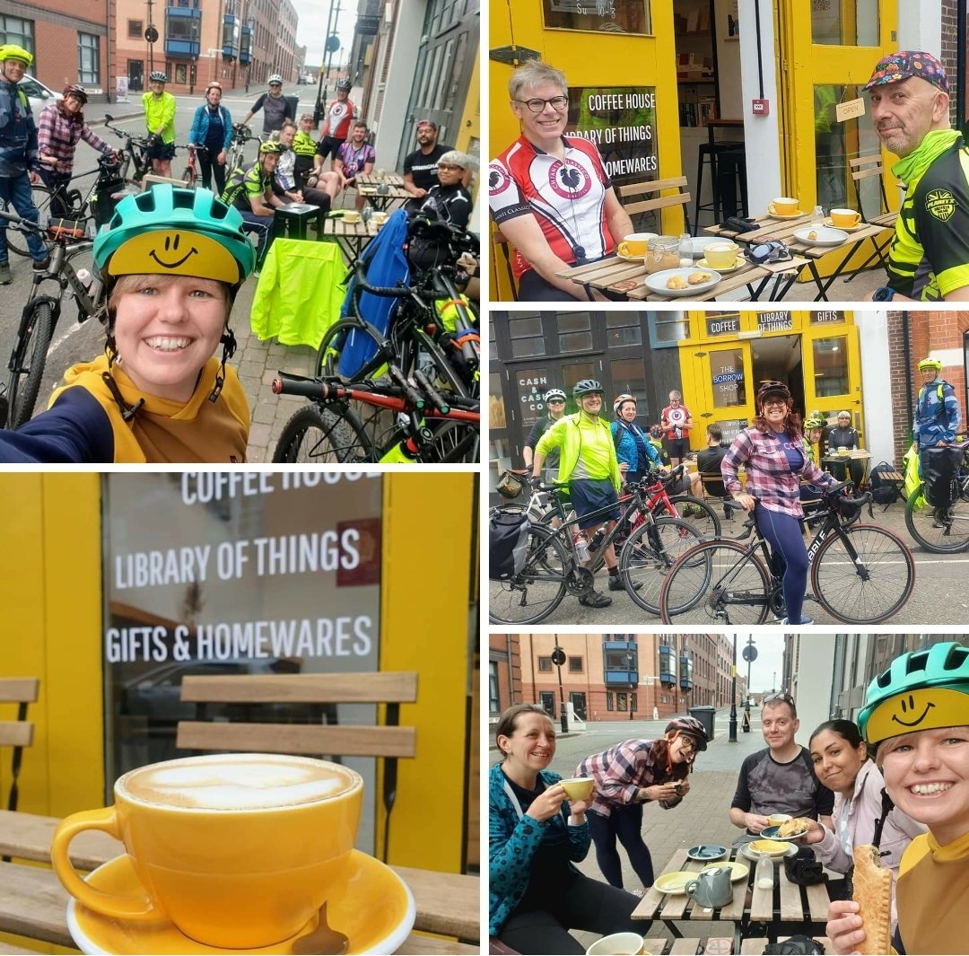 ecobirmingham's tweet photo. Another fab morning at Bike #BreakfastClub commutes are definitely better by bike๐ฒโ๐
Thanks to @theborrowshopjq for hosting us. Fresh air, great coffee & vegan treats are always a great start to the day!
๐https://t.co/DGydRagVIU
#BrumByBike #Cycling #LoveToRide #Birmingham https://t.co/P5pDjlz5gy