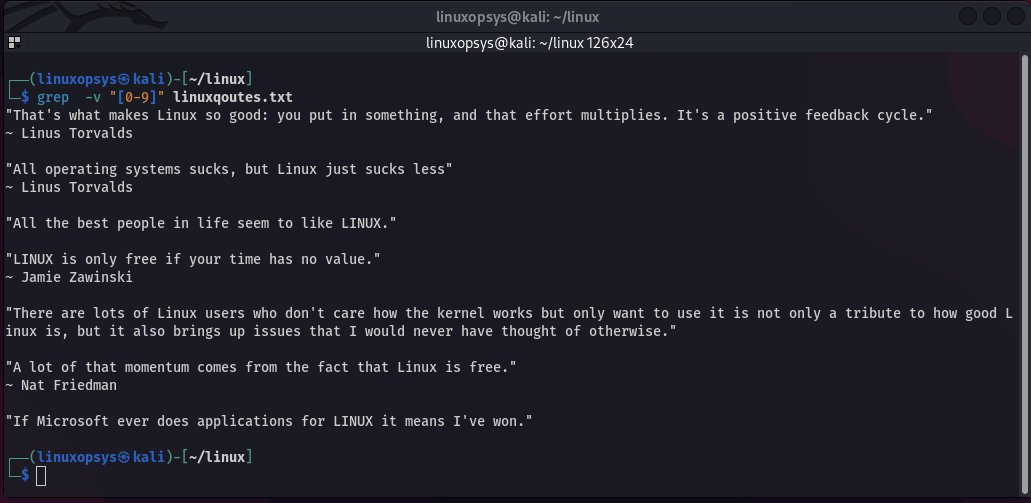 In the linux command line the grep command is a powerful tool for
