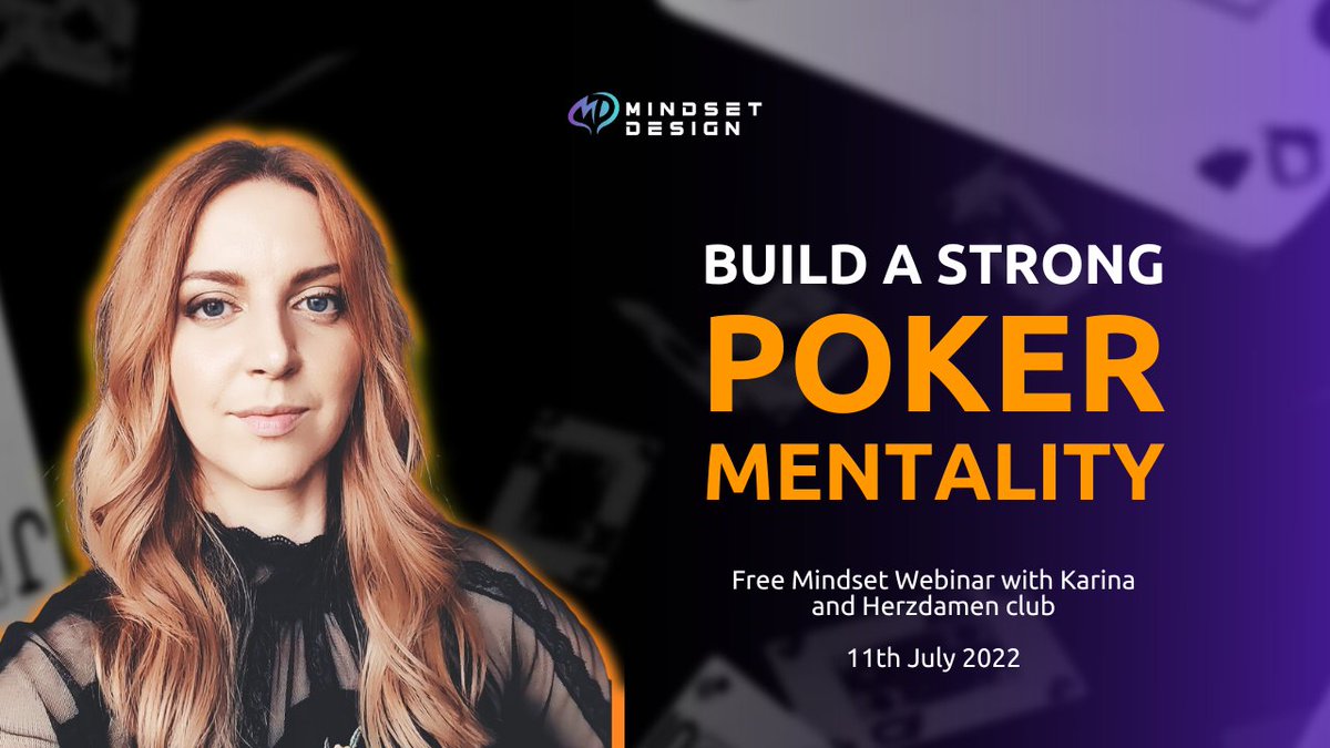 karinamindset's tweet photo. Mental resilience and toughness are critical for you and your life in general. They are crucial to developing the correct thought processes and overcoming hurdles.

Join me in this webinar with @Herzdamen club 👉 https://t.co/nVu1CfQsp4 on July 11th. Sign up to watch the video. https://t.co/guSbDL1NNv