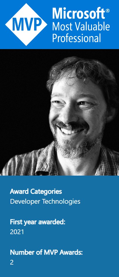 I'm deeply honored to have been renewed as an MVP in Developer Technologies for 2022-23. So happy to continue to be a part of this awesome community for another year. #MVPBuzz