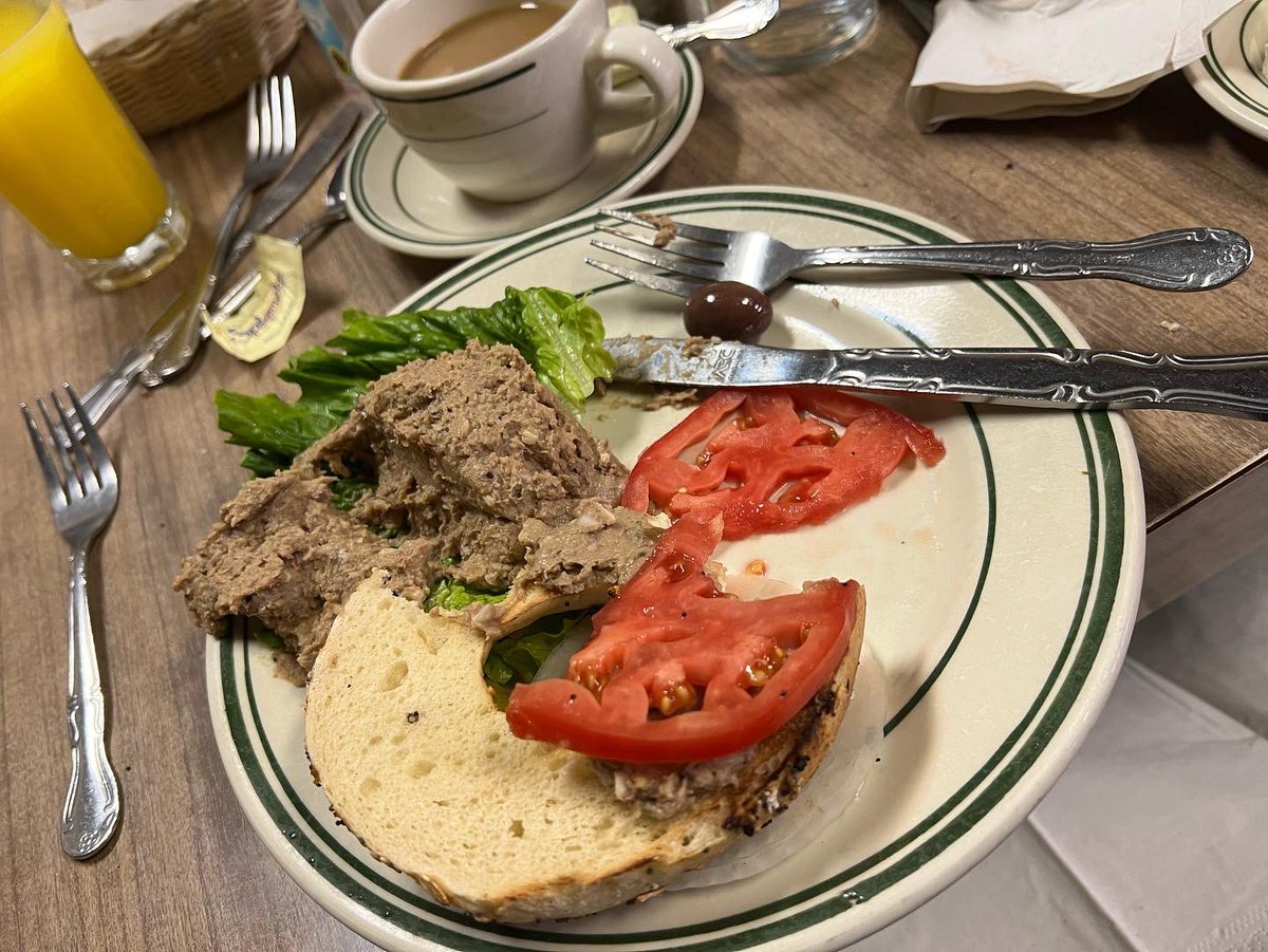 debbiebere's tweet photo. Itโs SO good to be back in New York! I almost cried of joy when I ate my delicious everything bagel with chopped chicken liver! Thank you life for letting us experience this together @barneygreengrassnyc #NYLegend #MyNY #JewishHistory https://t.co/tIiDaykaGa