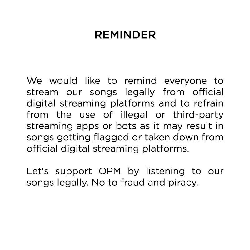 StarPopPH's tweet photo. A friendly reminder to all of us OPM fans 🇵🇭🎶 https://t.co/U31LHGMCcl