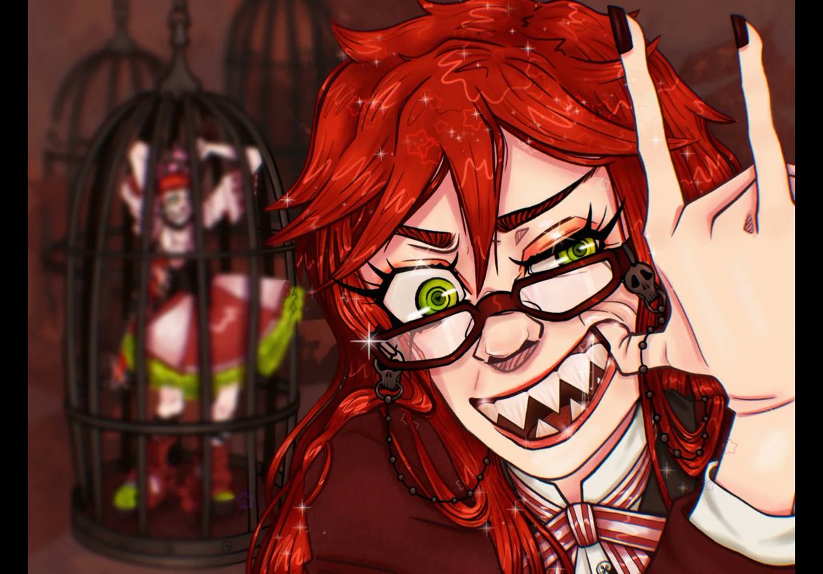 MischiefDoesArt's tweet photo. Redrew this Grell piece I did last year, I'm so pleased with it and how visible the improvement is!! ^^ #BlackButler #GrellSutcliff #Redraw #Kuroshitsuji #GrellBlackButler #KuroshitsujiGrell ❤️ https://t.co/QJU8xZOhFt