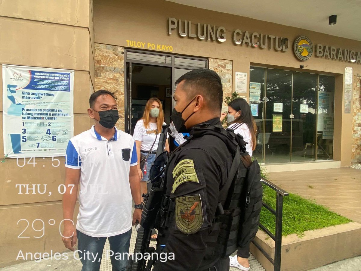 angeles_force's tweet photo. BARANGAY DIALOGUE/VISITATION

In line with 27th PCR month Celebration.                                            On July 7 , 2022 at brgy puling cacutud, Angeles city. https://t.co/Hvcmgd6YIo