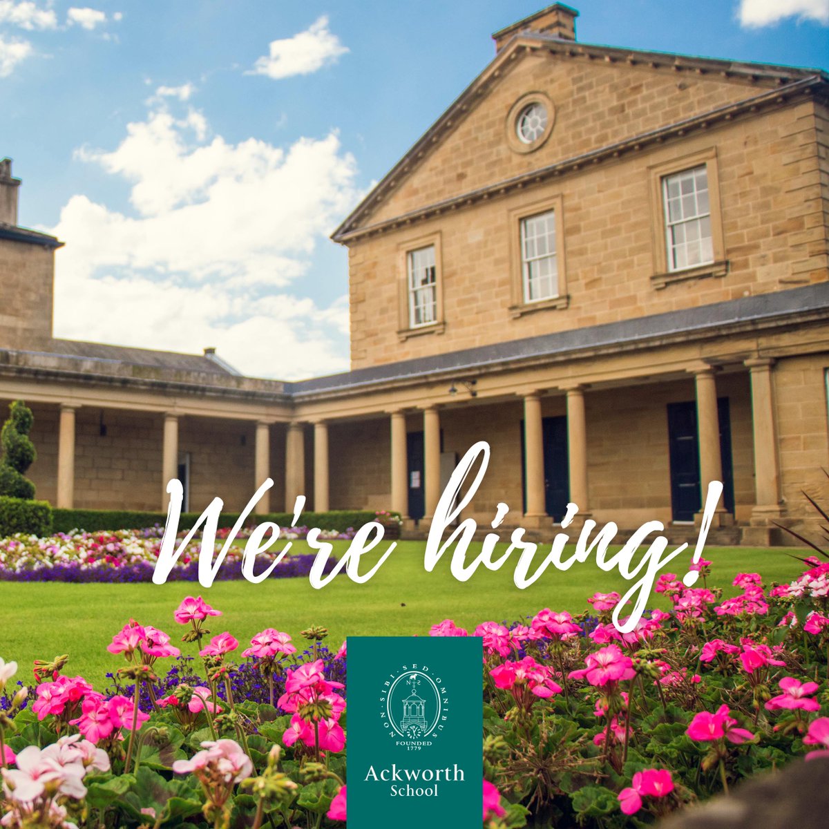 Ackworth_School's tweet photo. We're hiring! An opportunity has arisen for a suitably qualified, enthusiastic and empathetic person to join a team supporting pupils with their learning from years 7 to 11. Click the link below to read more...
https://t.co/YP2wJQ6qt0
#UKBoardingSchool #BoardingEducation #Careers https://t.co/B6LXsvkJ62