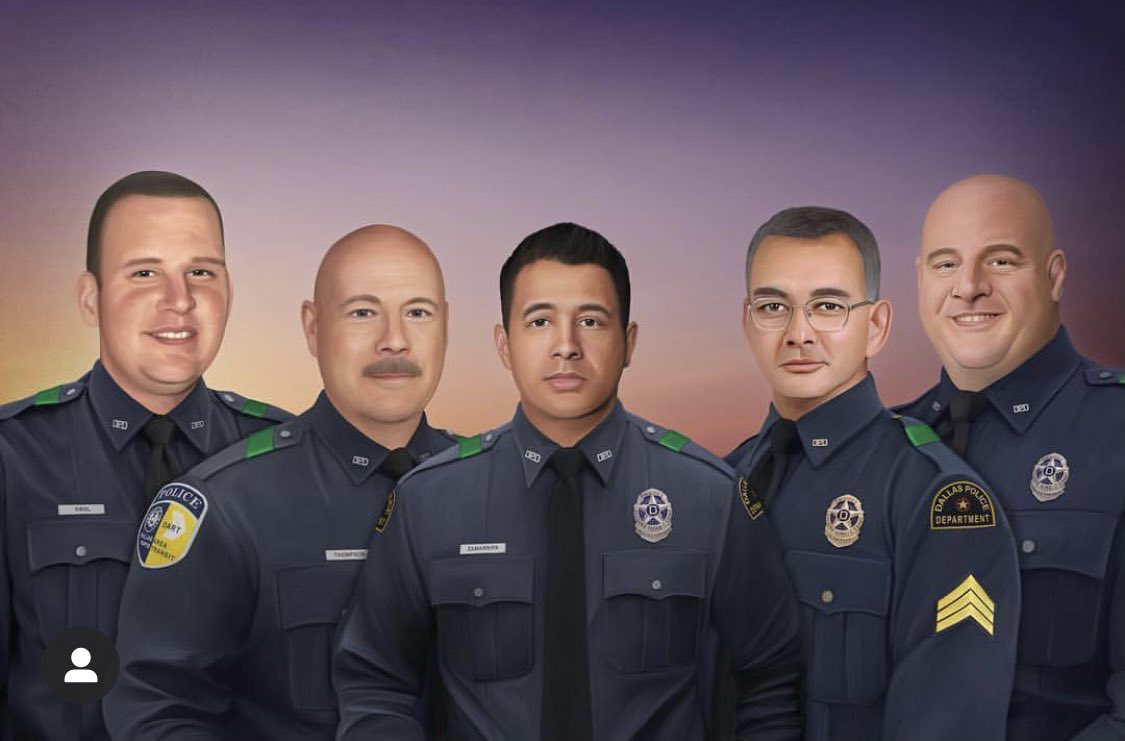 TomiLahren's tweet image. It’s July 7th, 2022 and 6 years ago in Dallas, Texas 5 officers were ambushed, gunned down, and murdered by a monster at a BLM protest. Today we honor these men we lost on 7/7. #neverforget #dallaspolicemassacre