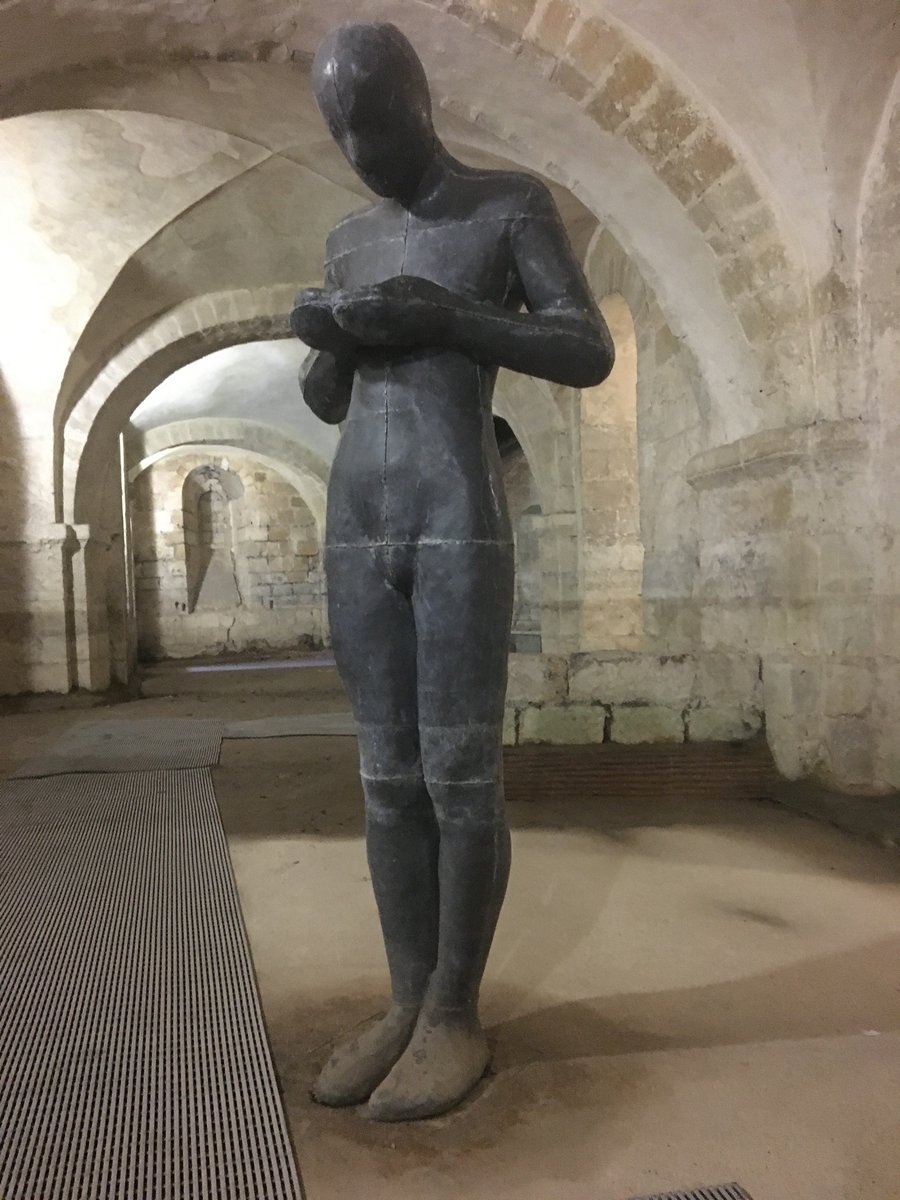 AndreaDumbrell's tweet photo. Wonderful post @RefugeeTales walk visit to @WinCathedral. Really impressed by their staff and volunteers. And the crypts are amazing! #WinchesterCathedral #Gormley #StSwithun #Crypts #RefugeeTales https://t.co/VhV5ZIJdkC