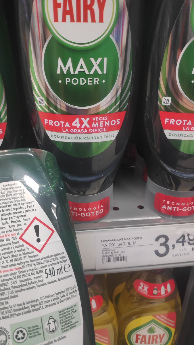 Reduflacción y/o mal etiquetado <a href="/consumidores/">OCU</a> <a href="/facua/">FACUA</a> #reduflaccion