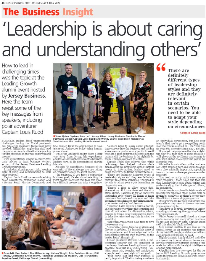 Featured in <a href="/JEPnews/">jepnews</a> our Leading Growth Alumni meeting last month. Guest speakers <a href="/louisruddmbe/">Louis Rudd</a>, 
Wendy Searle &amp; <a href="/Royston_Guest/">Royston Guest</a> spoke about leading through challenging times.  For more information on in the Leading Growth Programme visit our website. bit.ly/3crN0hu