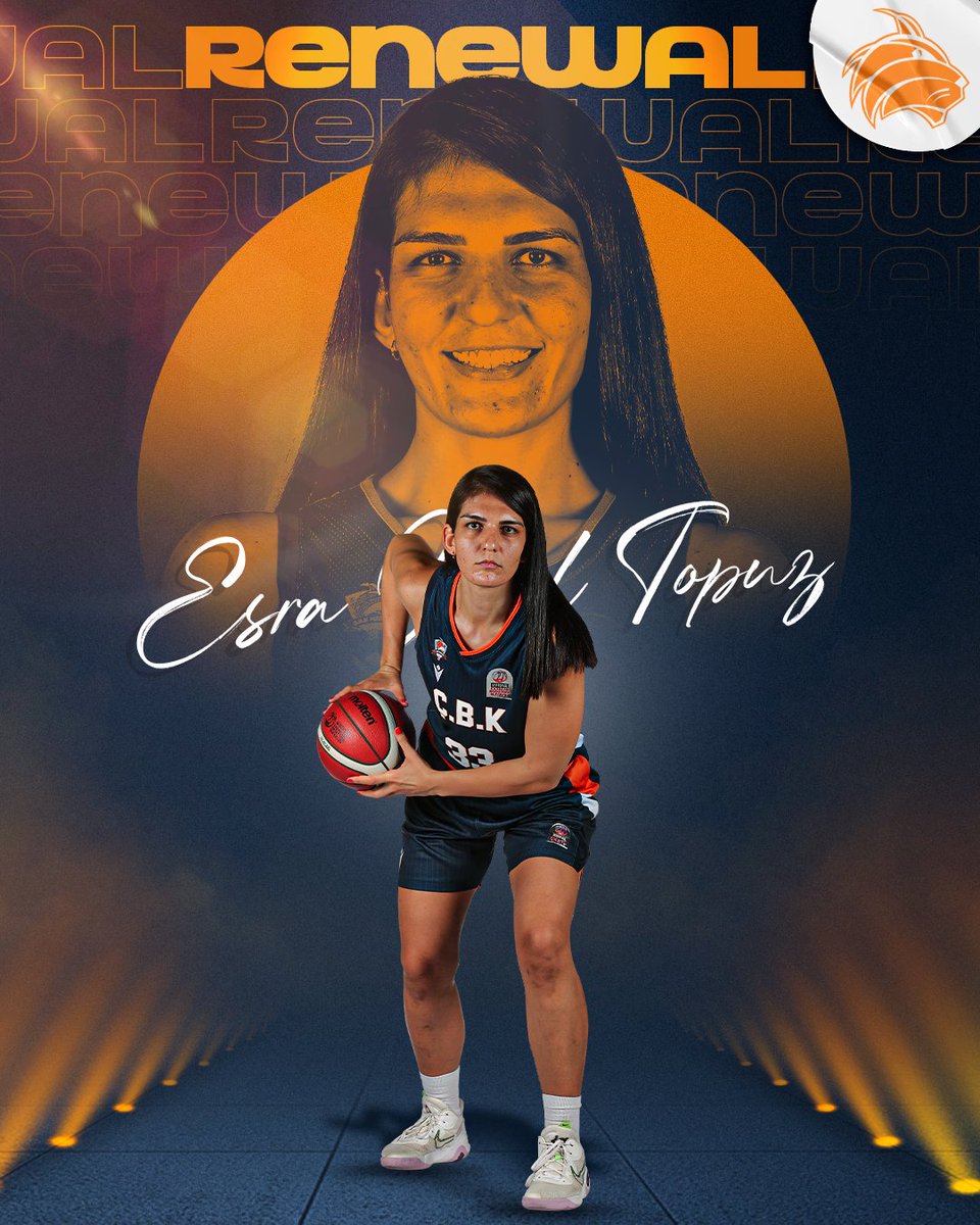 CBKMersin's tweet photo. 🟧 Geçtiğimiz sezon formamızı giyen Esra Ural Topuz bu sezon da bizimle! 🟦

#ThisIsCBK #BuSeneŞampiyonsun #ÇBKMersin https://t.co/R4zmgRfkzD