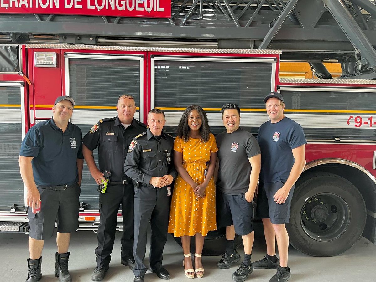 En tournée des casernes du @SSIAL_INCENDIE sur le territoire de l’agglomération de Longueuil pour connaître les réalités des effectifs aux opérations sur le terrain! #sécuritépublique @VilleLongueuil