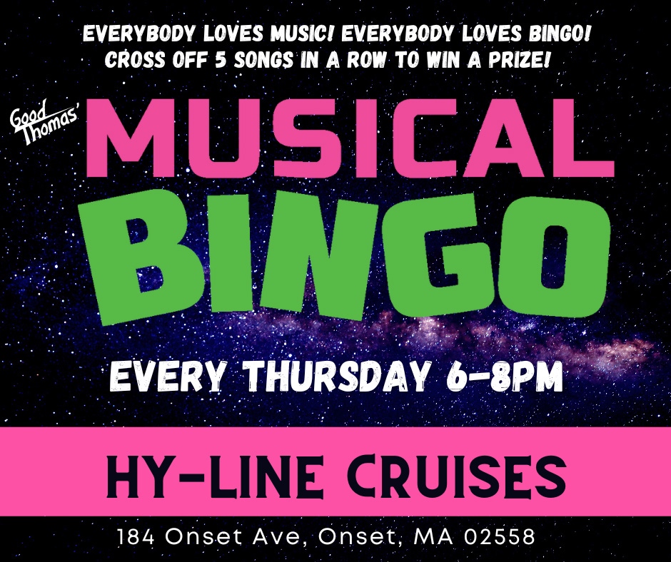 hylinecruises's tweet photo. It's the perfect night to kick off our Musical Bingo Cruises on the Cape Cod Canal! Make your reservation at https://t.co/jEeH7prDd3 @gtmusicalbingo #thingstodo #onset #capecod #goodthomasmusicalbingo https://t.co/XzkAr6Jn2G