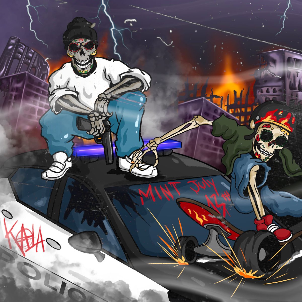 July 13th Wed. Save the date, we’ll broke <a href="/solana/">Solana</a> .

5 WL Spots + 3 OG Spots 
RT + Tag Friends, follow <a href="/KalaKlub_/">KALAKLUB 💀</a> 

#Solana #SolanaNFT #KalaKlub #NFTCommunity