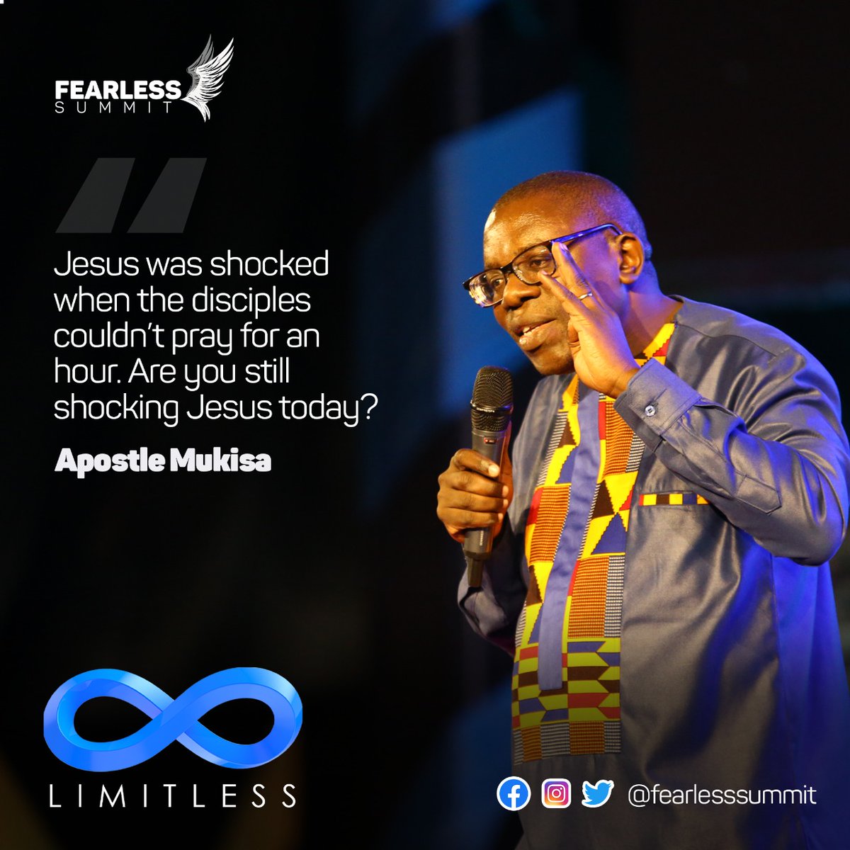 Fearless Summit (@fearless_summit) on Twitter photo Jesus was shocked when the disciples couldn’t pray for an hour. Are you still shocking Jesus today? <a href="/mosesmukisa/">Moses Mukisa</a> <a href="/worship_harvest/">Worship Harvest</a>
#FearlessSummit2022
#Limitless
#PassionToMovement Jesus was shocked when the disciples couldn’t pray for an hour. Are you still shocking Jesus today? <a href="/mosesmukisa/">Moses Mukisa</a> <a href="/worship_harvest/">Worship Harvest</a>
#FearlessSummit2022
#Limitless
#PassionToMovement