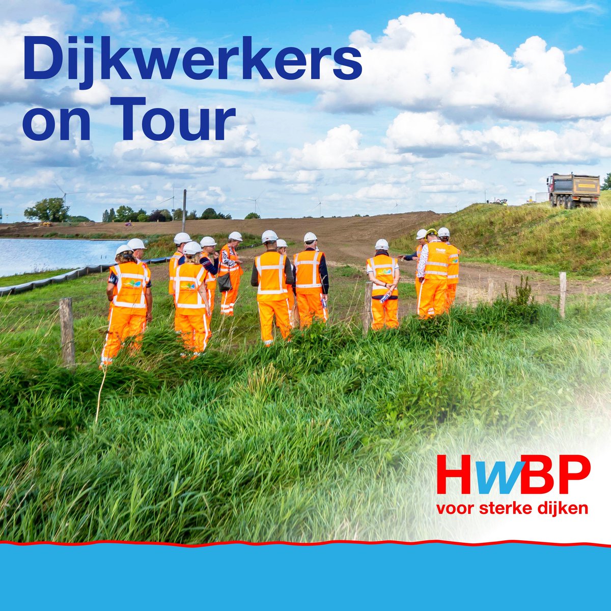 HWBP_nl's tweet photo. Een kijkje in de keuken nemen bij een project van een ander waterschap? Dat kan! Na de zomer zijn we namelijk terug met 'Dijkwerkers On Tour’. Meer weten of aanmelden? Ga dan snel naar: https://t.co/JbvFvdbqvj #HWBP #dijkwerkers #samenvoorsterkedijken #DijkwerkersOnTour https://t.co/3vqjPOh1nk