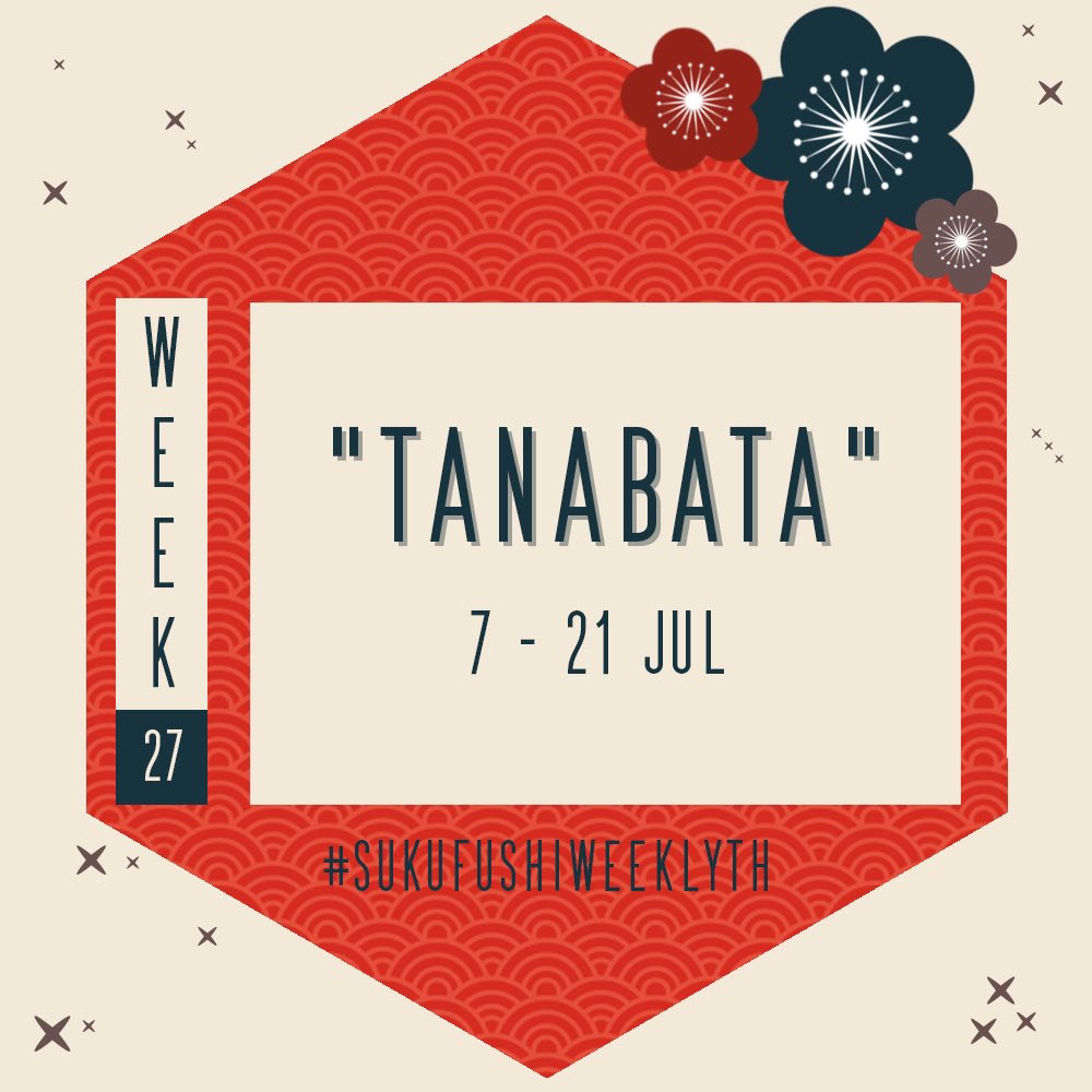 Sukufushi weekly TH

Week : 27 🎋

🎍「Tanabata」

สามารถส่งผลงานได้ทาง:
You can submit your work via:

#สุคุฟุชิวีคลี่ #sukufushiweeklyTH <a href="/sukufushiweekly/">SUKUFUSHI weeklyTH</a> 

#sukufushi #สุคุฟุชิ #宿伏