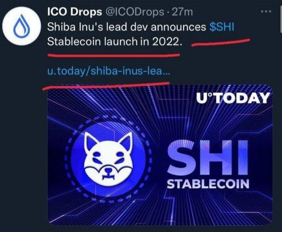 Shiba Inu's StableCoin Launching In 2022 Soon..  #Shibainucoin #CryptocurrencyNews #cryptocurrency #cryptocurrencies #latestcryptonews #cryptoworld #Cryptos