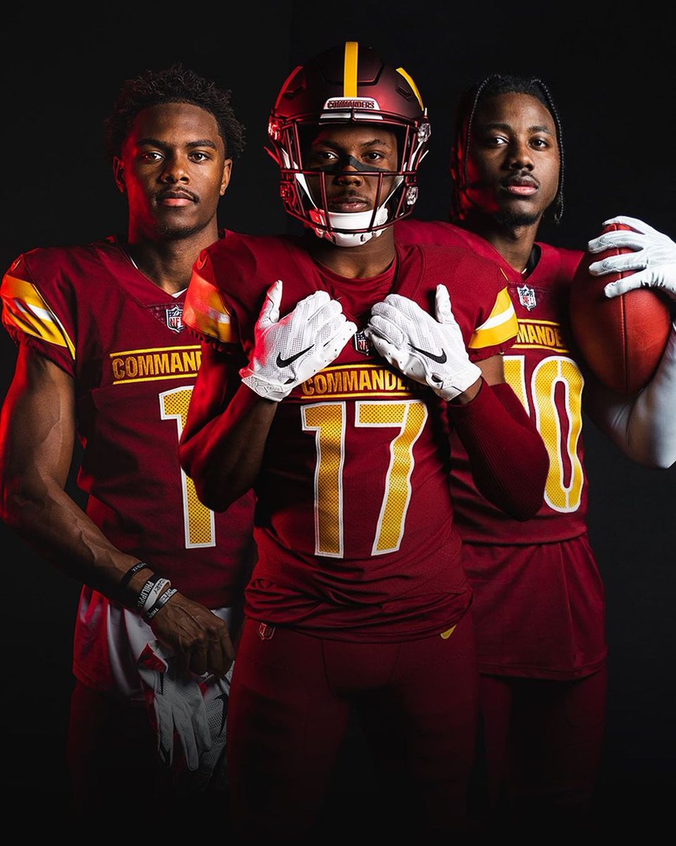 This wide receiver trio is scary 👻

(📸 <a href="/Commanders/">Washington Commanders</a>)