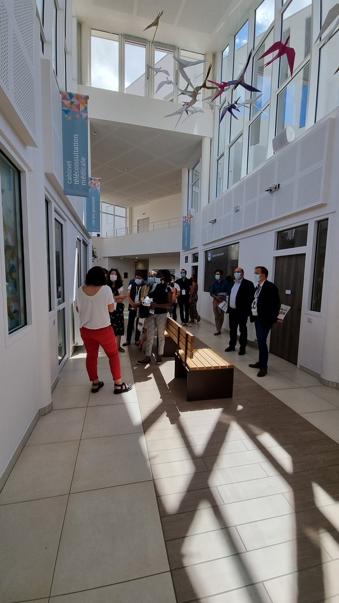 AesioSante's tweet photo. #Giseh2022 ce sont aussi des visites sur le terrain. Les congressistes découvrent la #CitedesAines et les projets de recherches en cours menés avec @MINES_StEtienne au sein du @MedTechLab_ : #Boxdesfragilites #LISE #litintelligent https://t.co/BS51rRV6qs