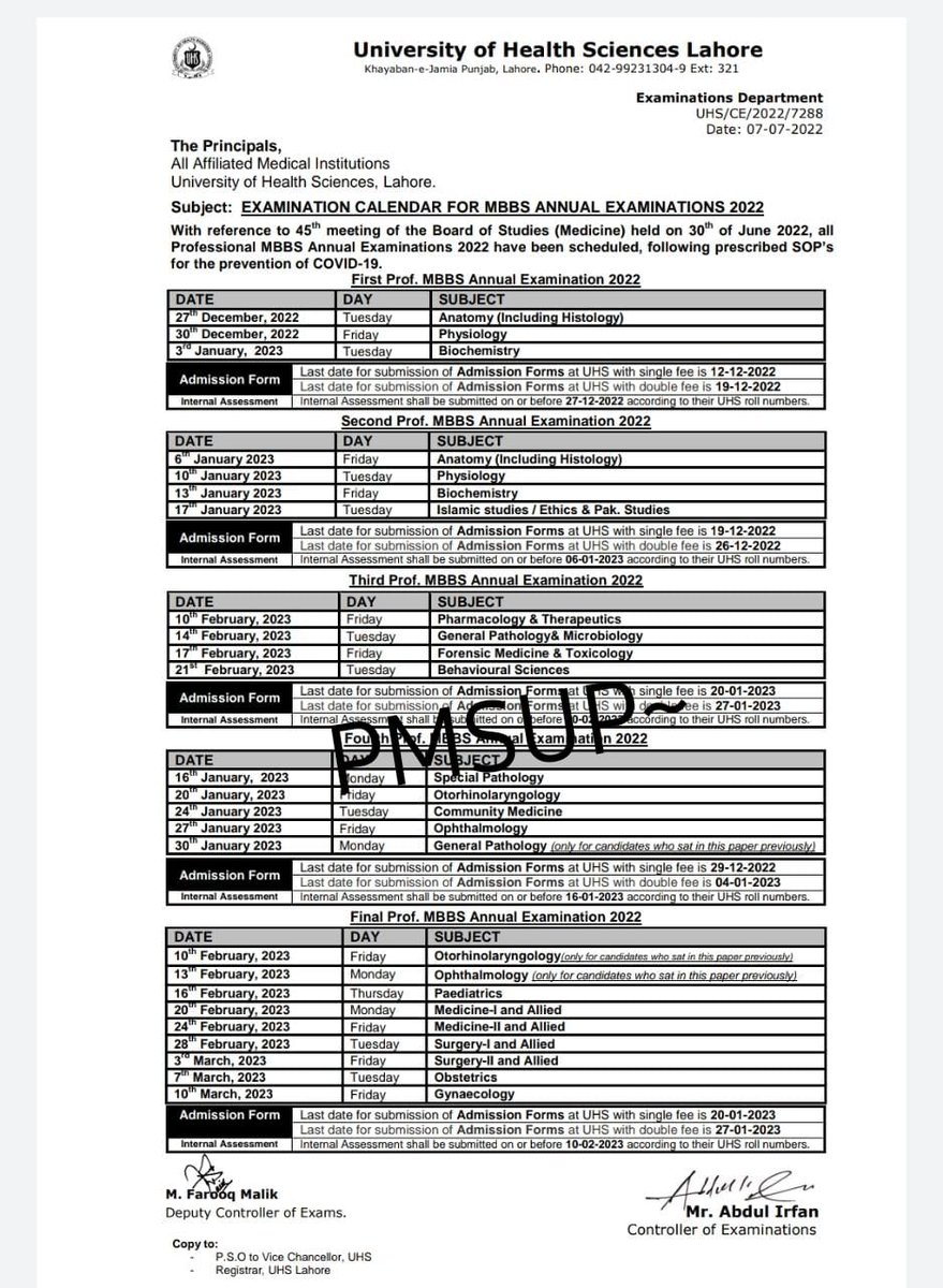 PMSUP_Official's tweet photo. Uhs has announced date sheet 2022 as per rules and regulations and our consideration request.
Say thanks later to PMSUP ~ https://t.co/hqKQlfQsR7